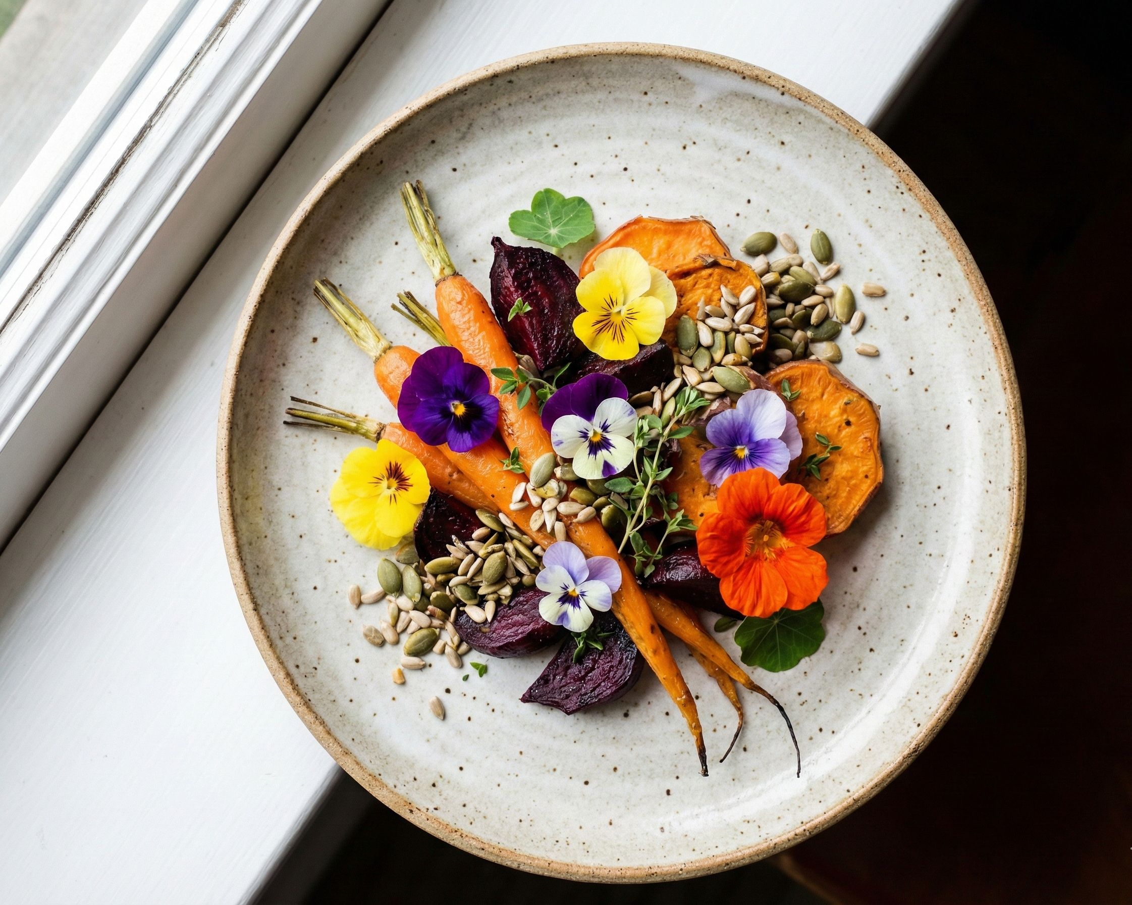 Ästhetisch angerichteter Teller